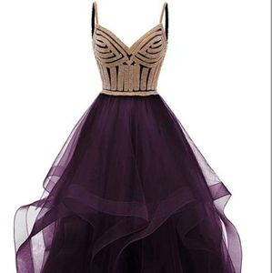 Tulle Crystal Beaded Gown